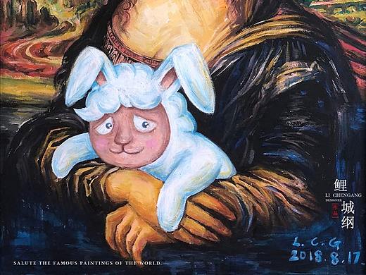 品牌logo/vi设计 玛尼兔吉祥物设计 手绘油画 