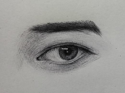 眼睛(圆珠笔画)