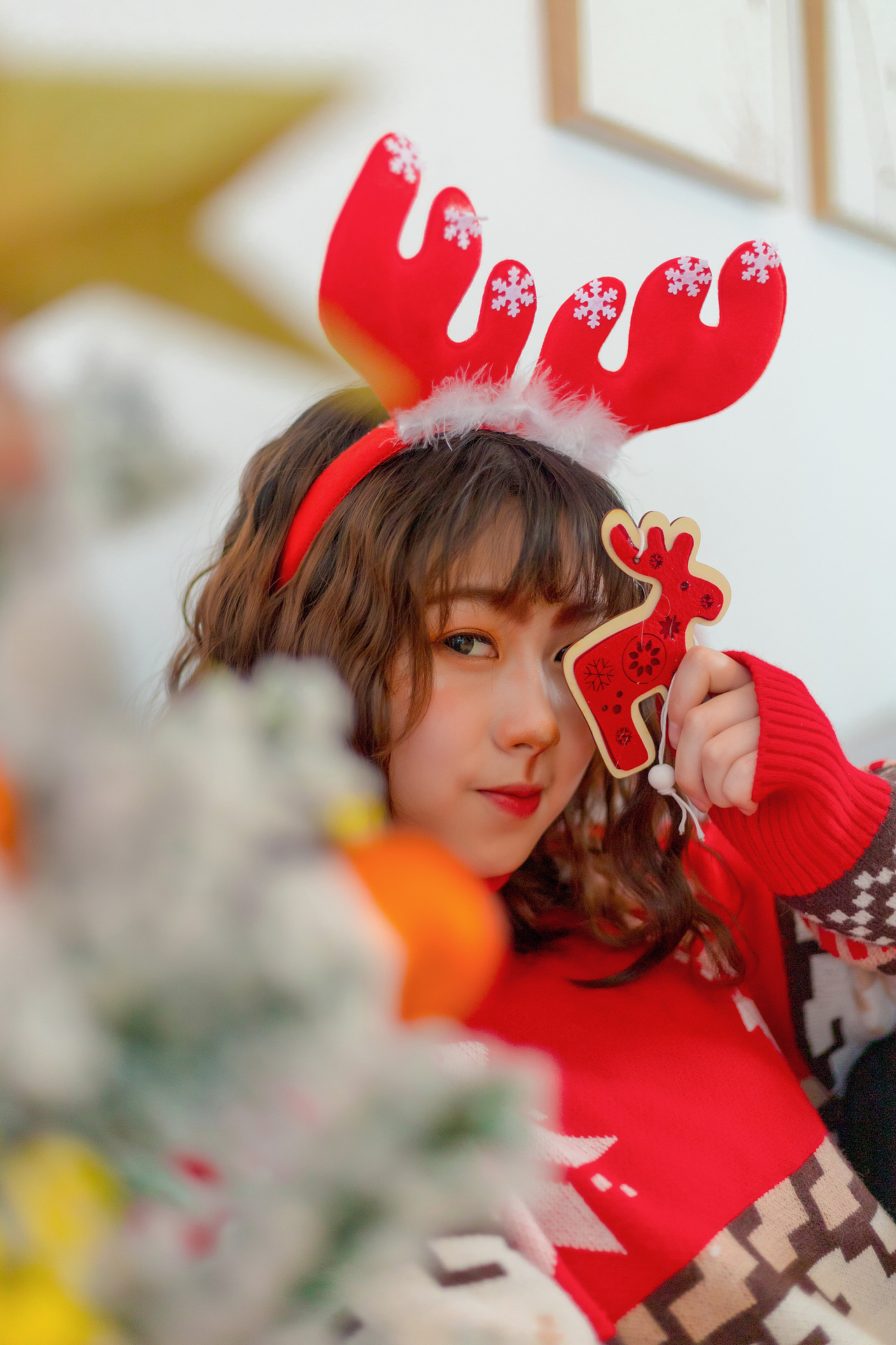 圣诞节的小姐姐