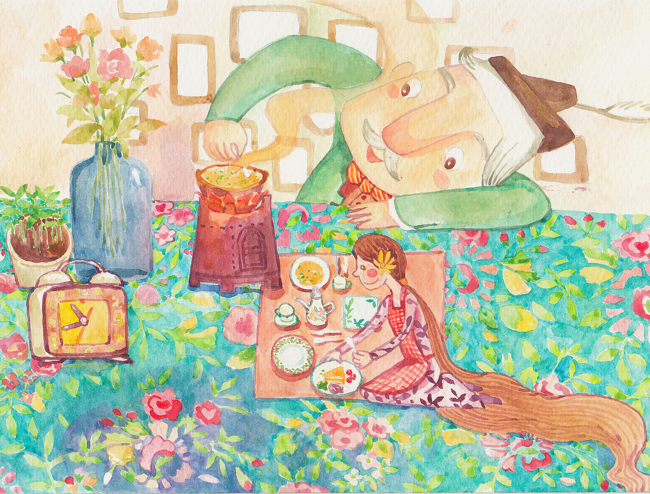 最早期的水彩作品