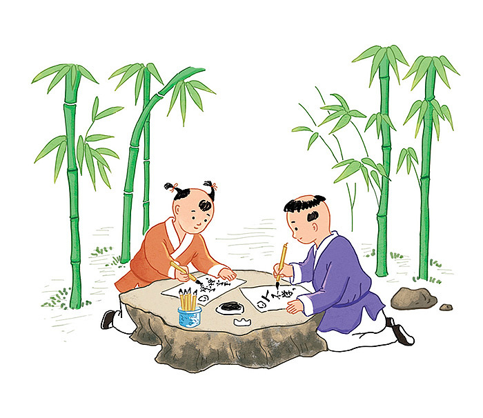 古代小孩嬉戏图