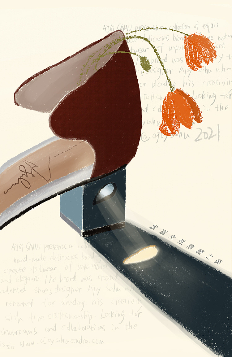 英国品牌女鞋 2021SS系列 × 插画