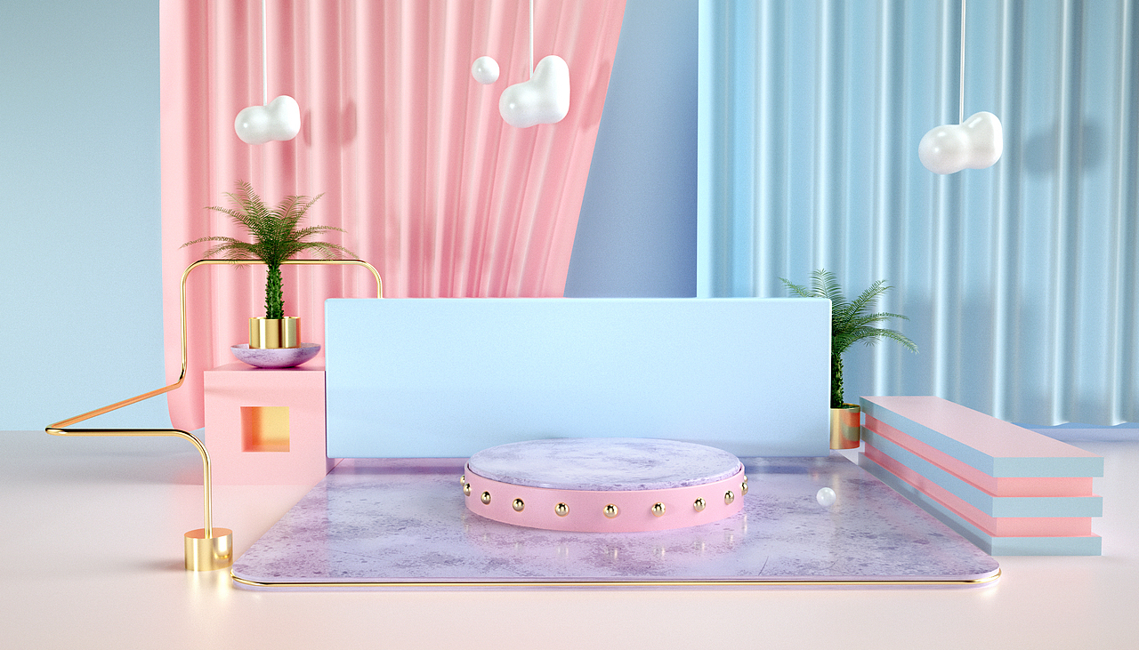 c4d电商场景（图ZMTY0MTcxMzE2） - 场景 - 站酷设计师FanQIE2008原创素材 - 站酷ZCOOL