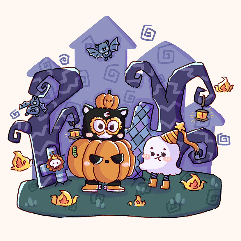 十月小合集（图ZMzU0Mjg4OTQ4） - 儿童插画 - 站酷设计师小发喝豆奶原创素材 - 站酷ZCOOL