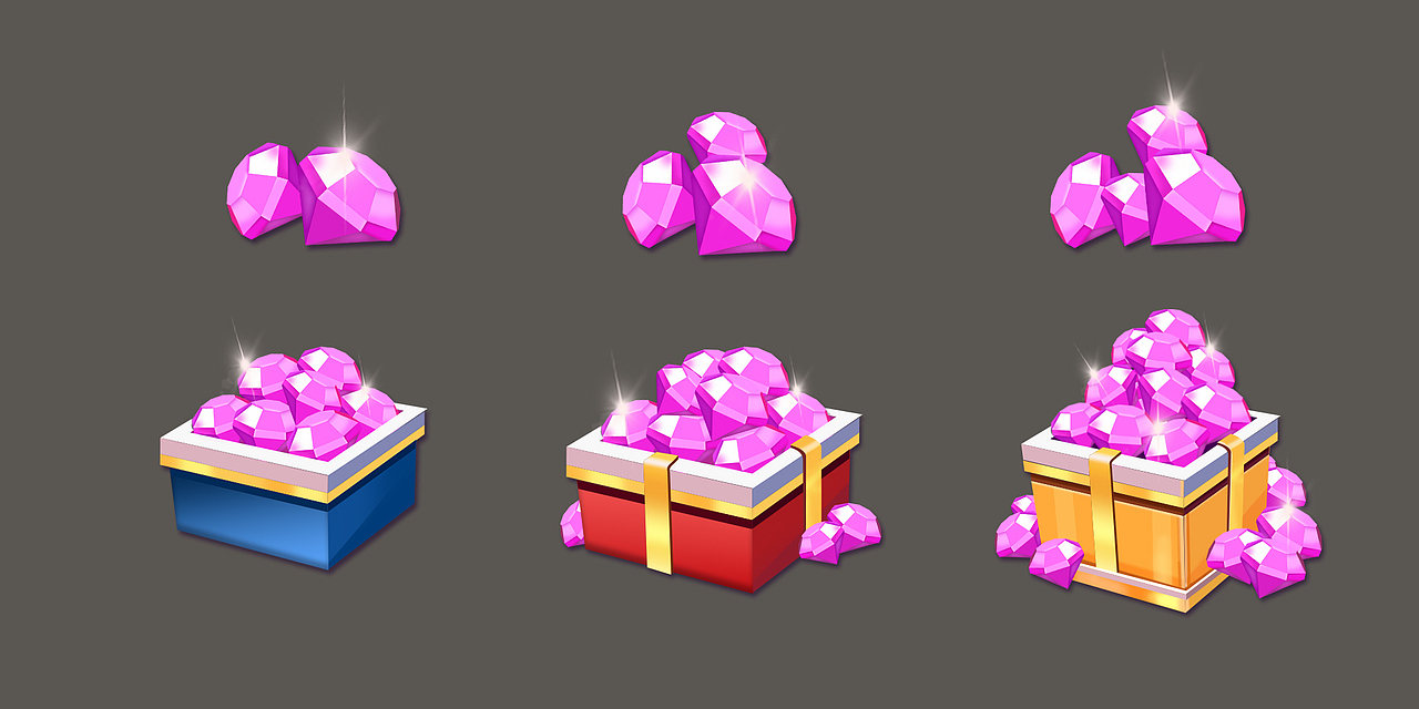 UI游戏钻石图标