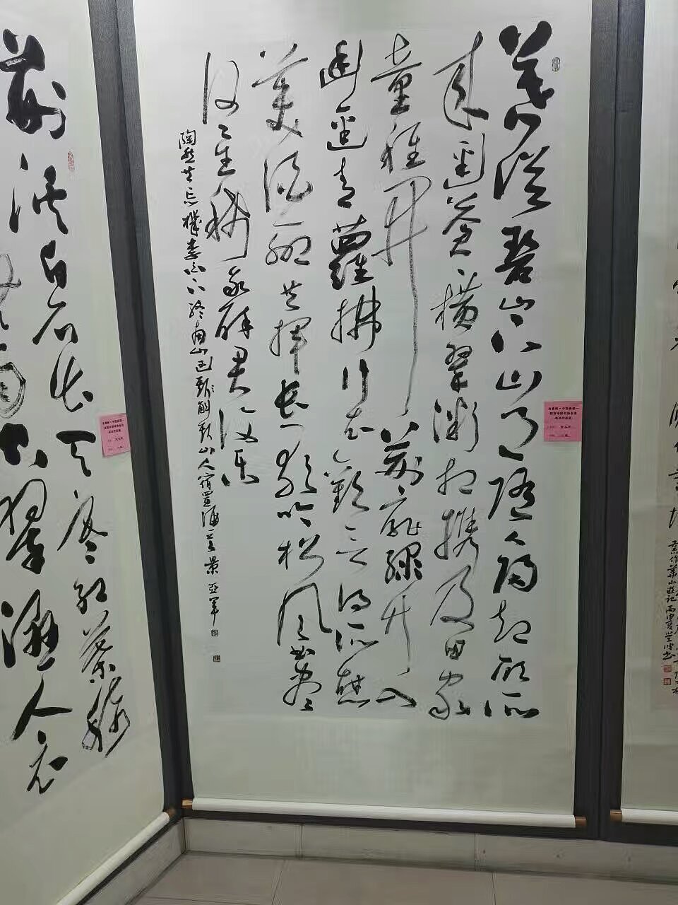 参加陕西省书协秦嶺脊梁作品