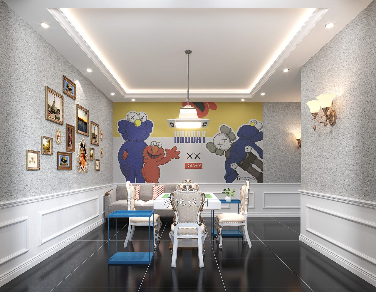 国潮风麻将馆 国潮棋牌室 国潮茶室（图ZMjk0NTQxMjUy） - 商业空间设计 - 站酷设计师周子萱原创素材 - 站酷ZCOOL