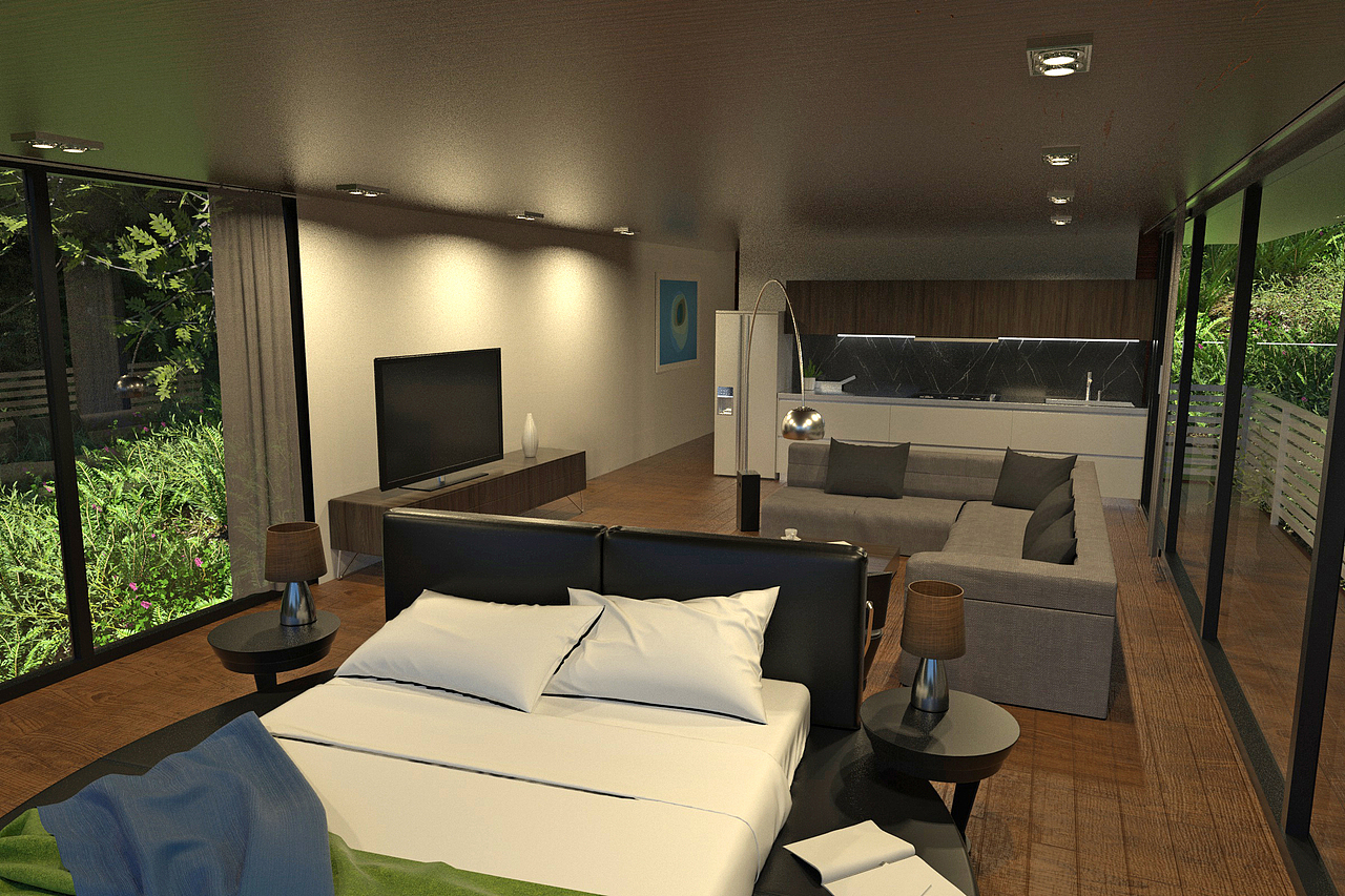 森林木屋场景3D练习