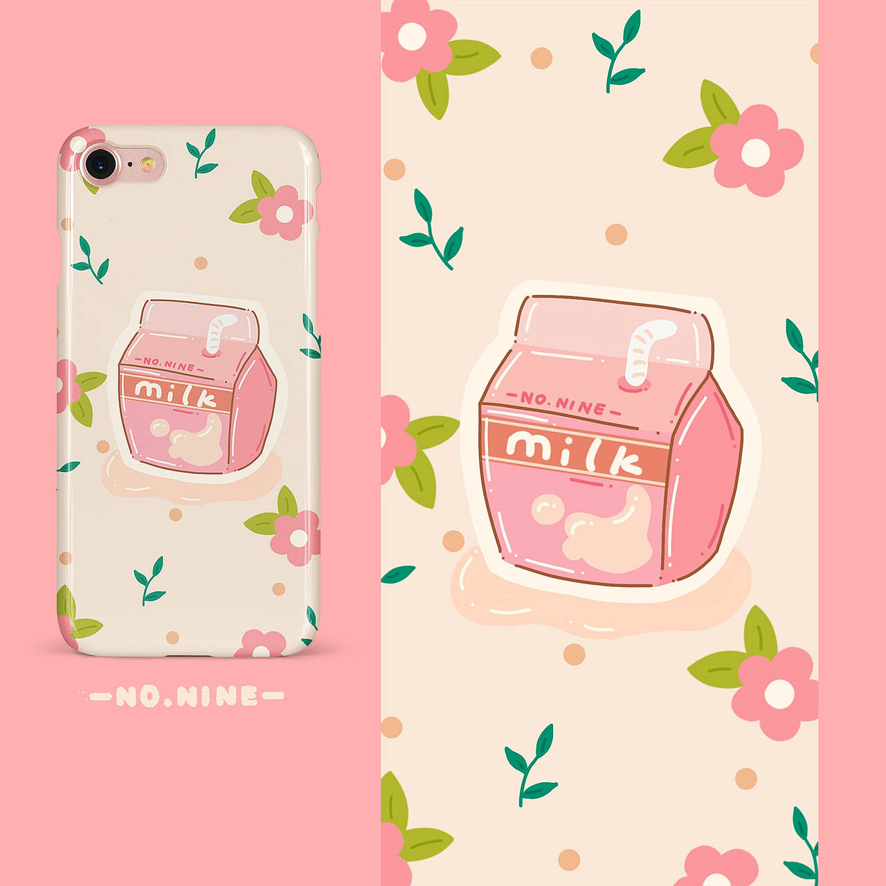 原创小花系列手机壳（图ZMTYxNzQ4ODQ4） - 商业插画 - 站酷设计师九久儿原创素材 - 站酷ZCOOL