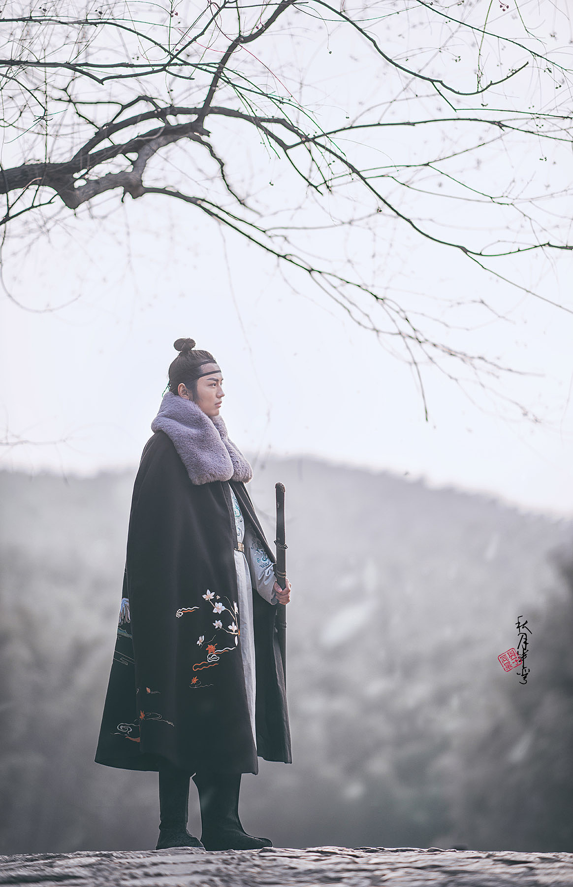 鸾凤惊鹭男式汉服人像摄影