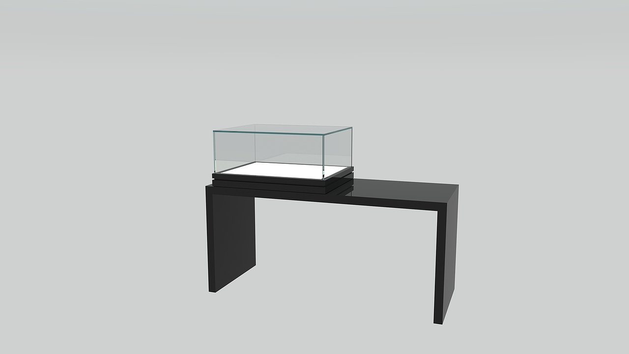 博物馆展柜展台结合柜