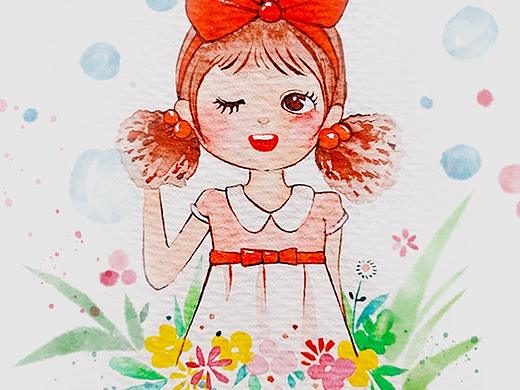水彩头像
