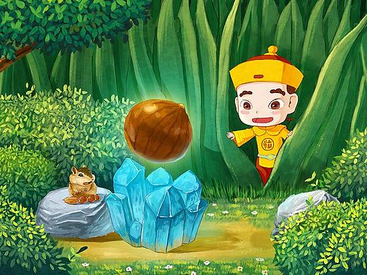 粒上皇春季日常手绘插画首页