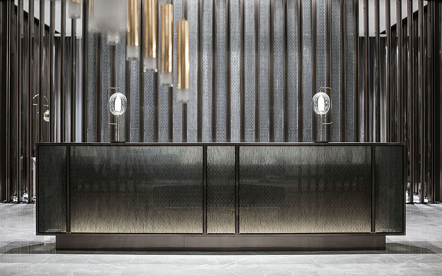 如聿空间设计 | 新中式风格售楼处（图ZMTI1NDU1ODIw） - 家装设计 - 站酷设计师扮家家室内设计网原创素材 - 站酷ZCOOL