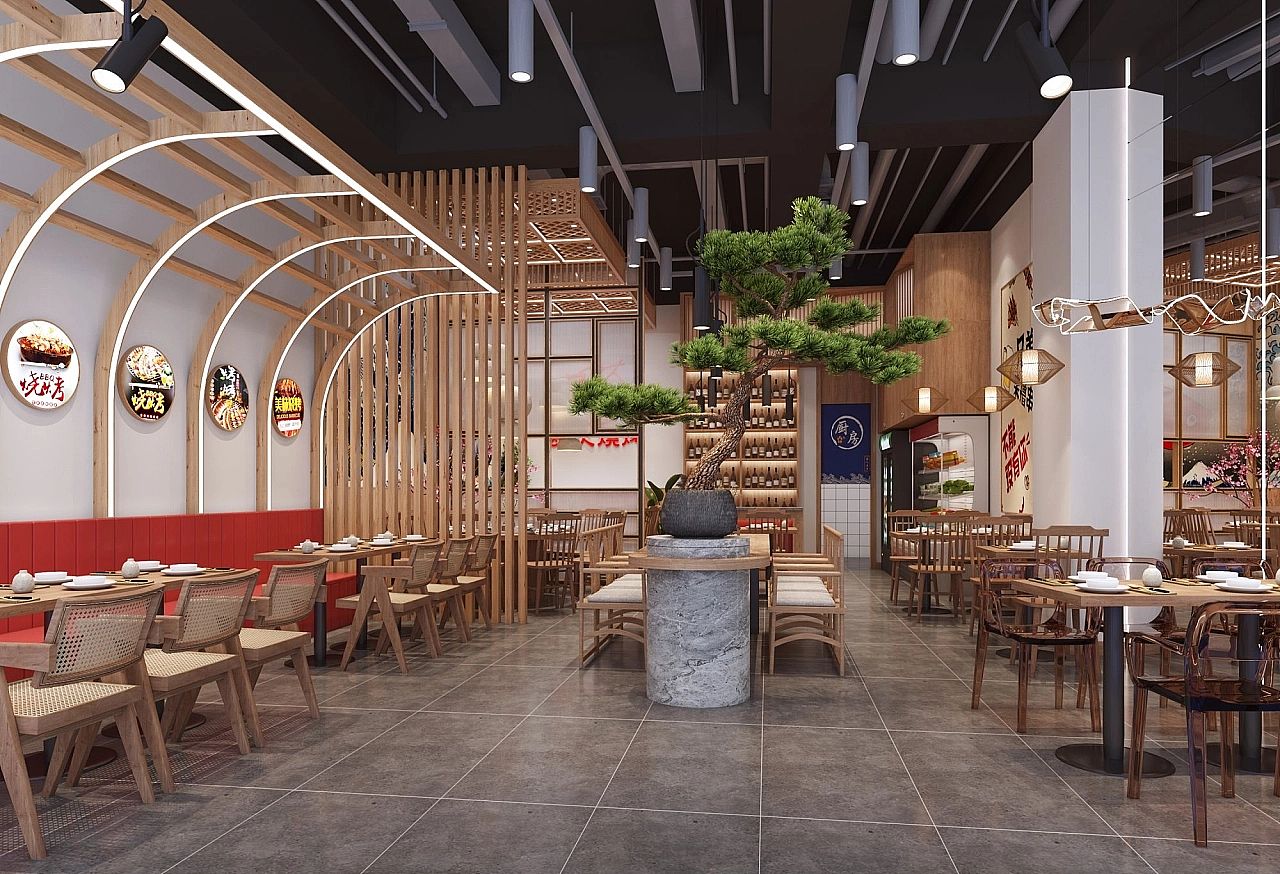 成都海鲜烧烤店设计|成都网红烧烤店装修（图ZMzA1MjEzMjQ0） - 酒店餐饮设计 - 站酷设计师成都烧烤店装修原创素材 - 站酷ZCOOL