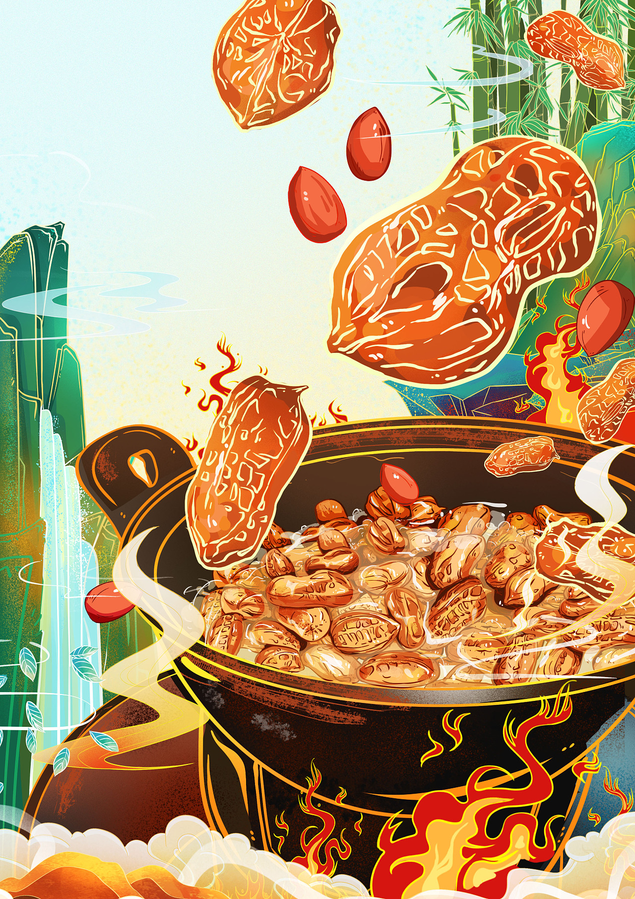 水煮花生|插画|商业插画|九把伍九六 - 原创作品 - 站酷 (zcool)