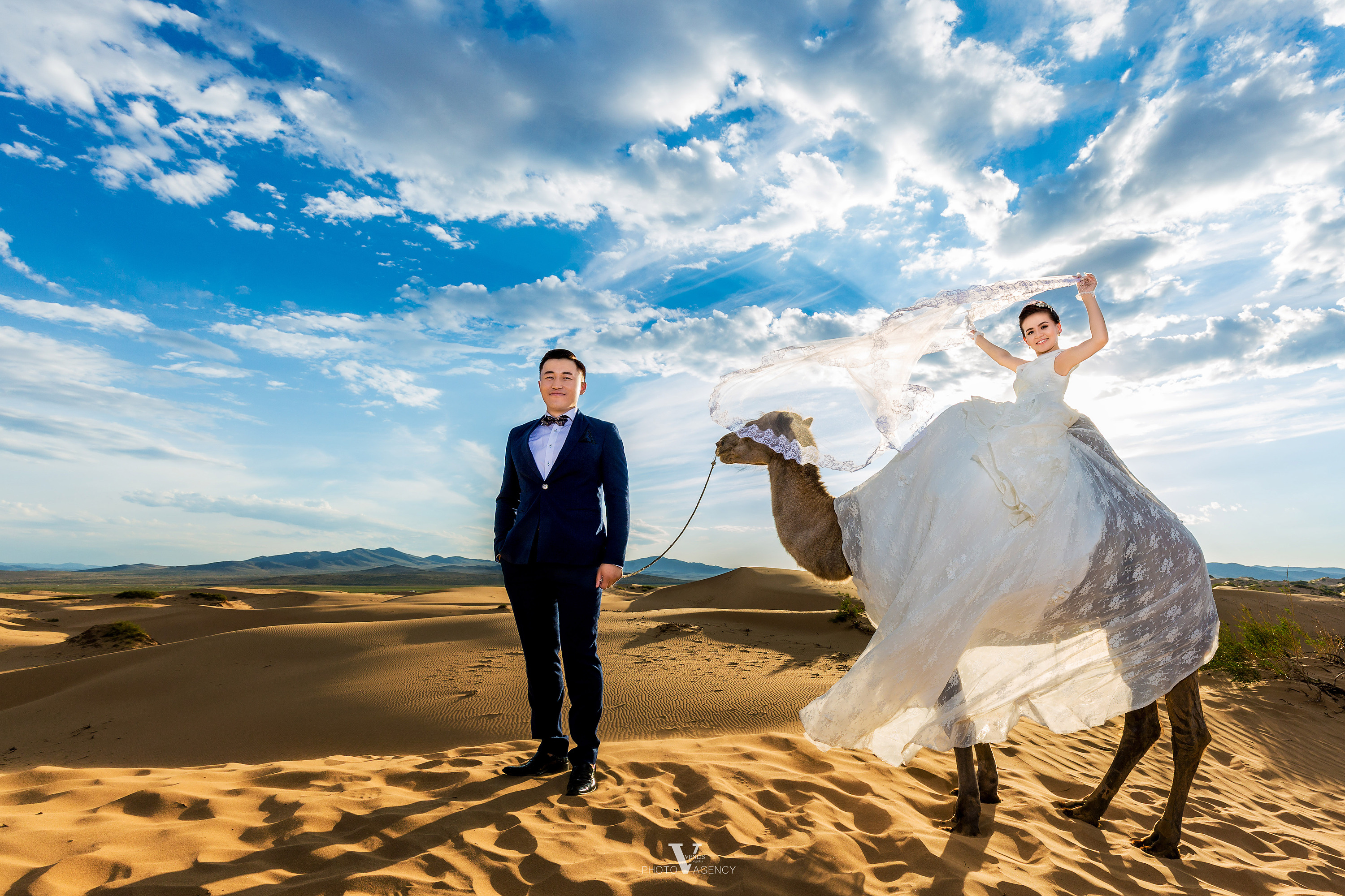 蒙古族风光 婚纱 结婚照