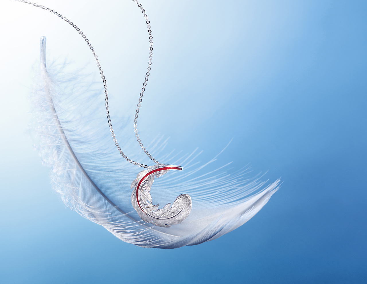 珠宝摄影天使羽毛