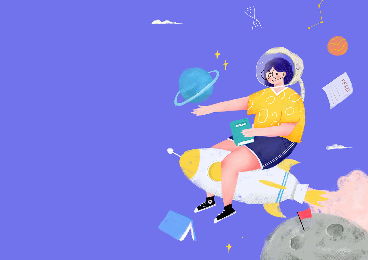 原创插画绘制-物料设计、教材、教育机构（图ZMjE4OTI1NDQw） - 商业插画 - 站酷设计师腿精小姐姐原创素材 - 站酷ZCOOL