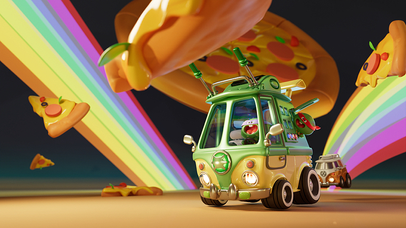 tmnt van 忍者神龟 面包车