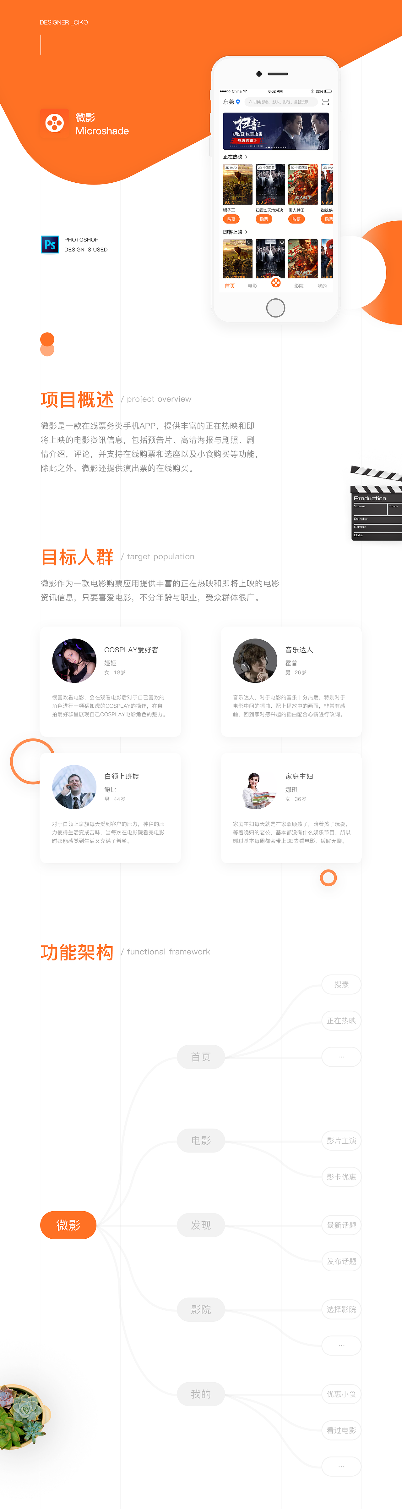 微影APP（图ZMTc1NjQ4OTky） - APP界面 - 站酷设计师ciko_原创素材 - 站酷ZCOOL