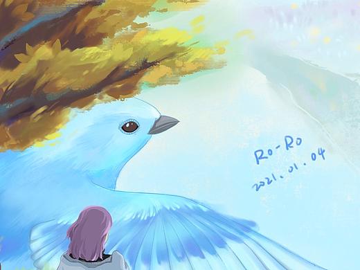 記錄2021年的第一張插畫（個人主頁-ZNTAyMDg4Njg=） - 創(chuàng)作習作 - 站酷設計師RoRo噗噗原創(chuàng)素材 - 站酷ZCOOL