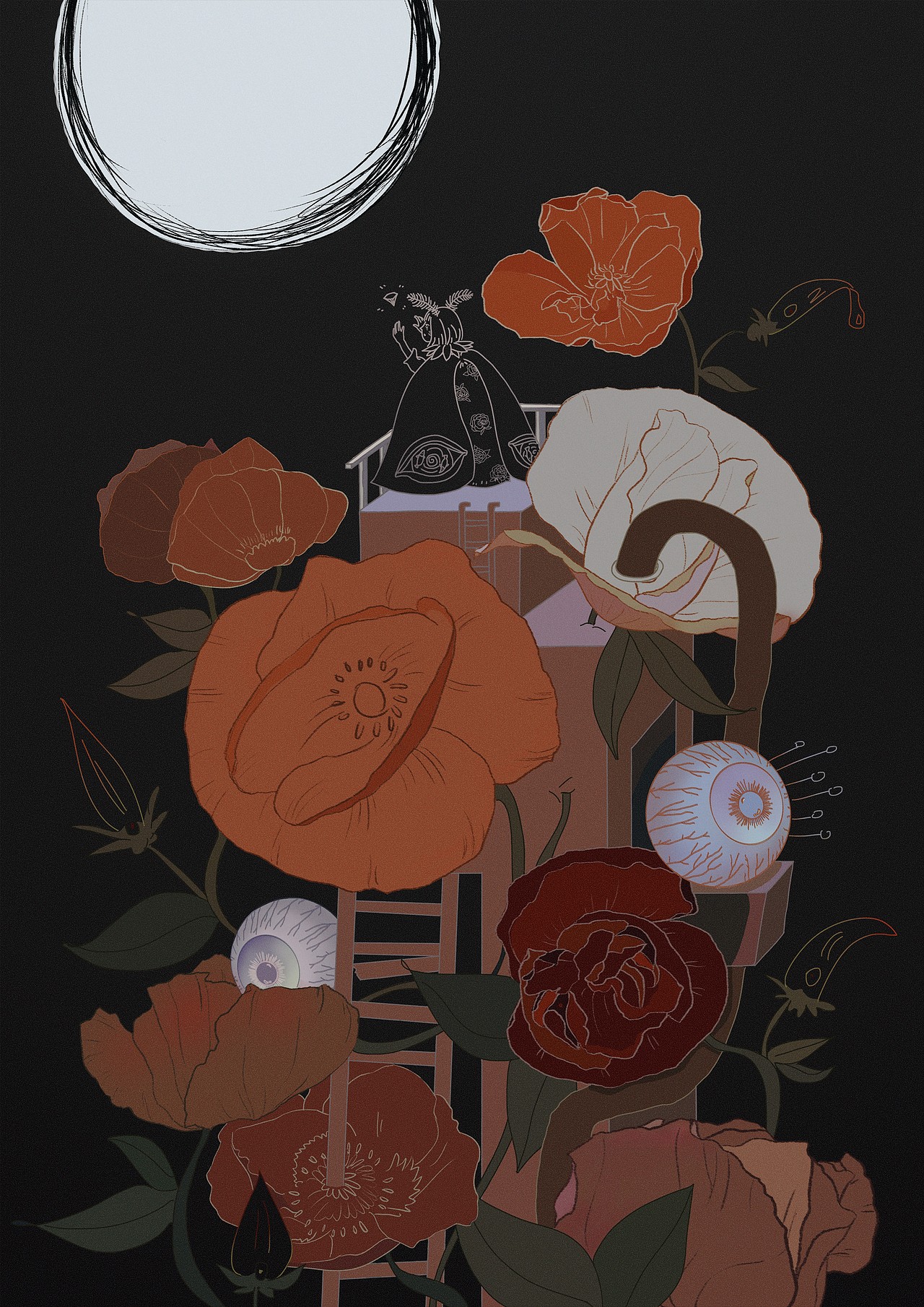 《恶之花》诗集插画设计