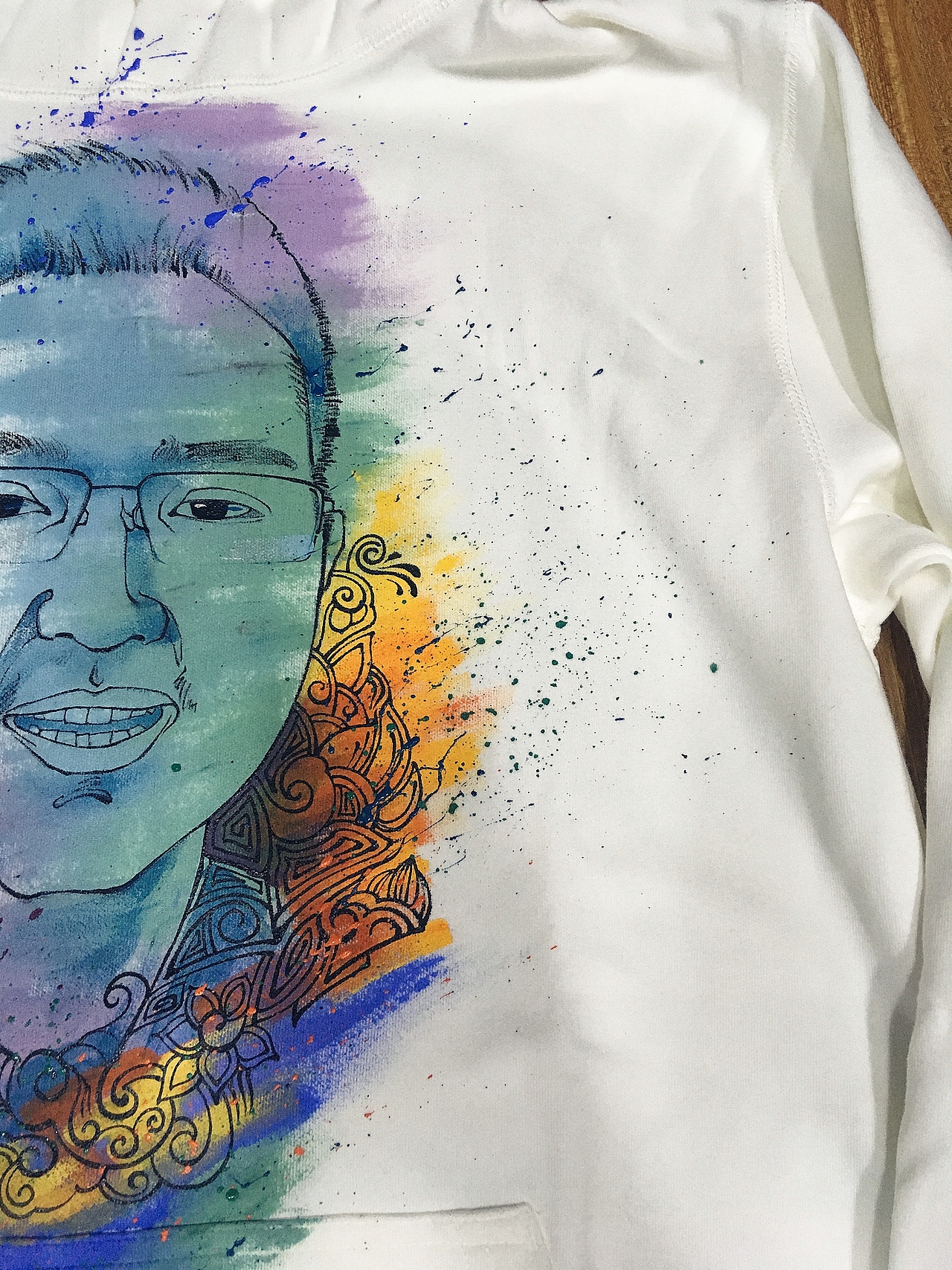 十一月.手绘T恤.人物