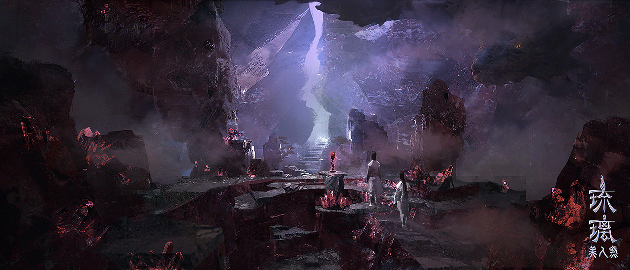 网剧《琉璃》场景 概念图（图ZMjc4NTE0MDk2） - 概念设定 - 站酷设计师原浩杰HJ原创素材 - 站酷ZCOOL