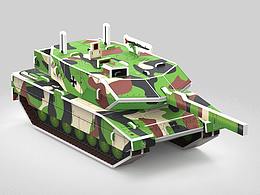 坦克_原型豹-2A6_立體拼圖設(shè)計