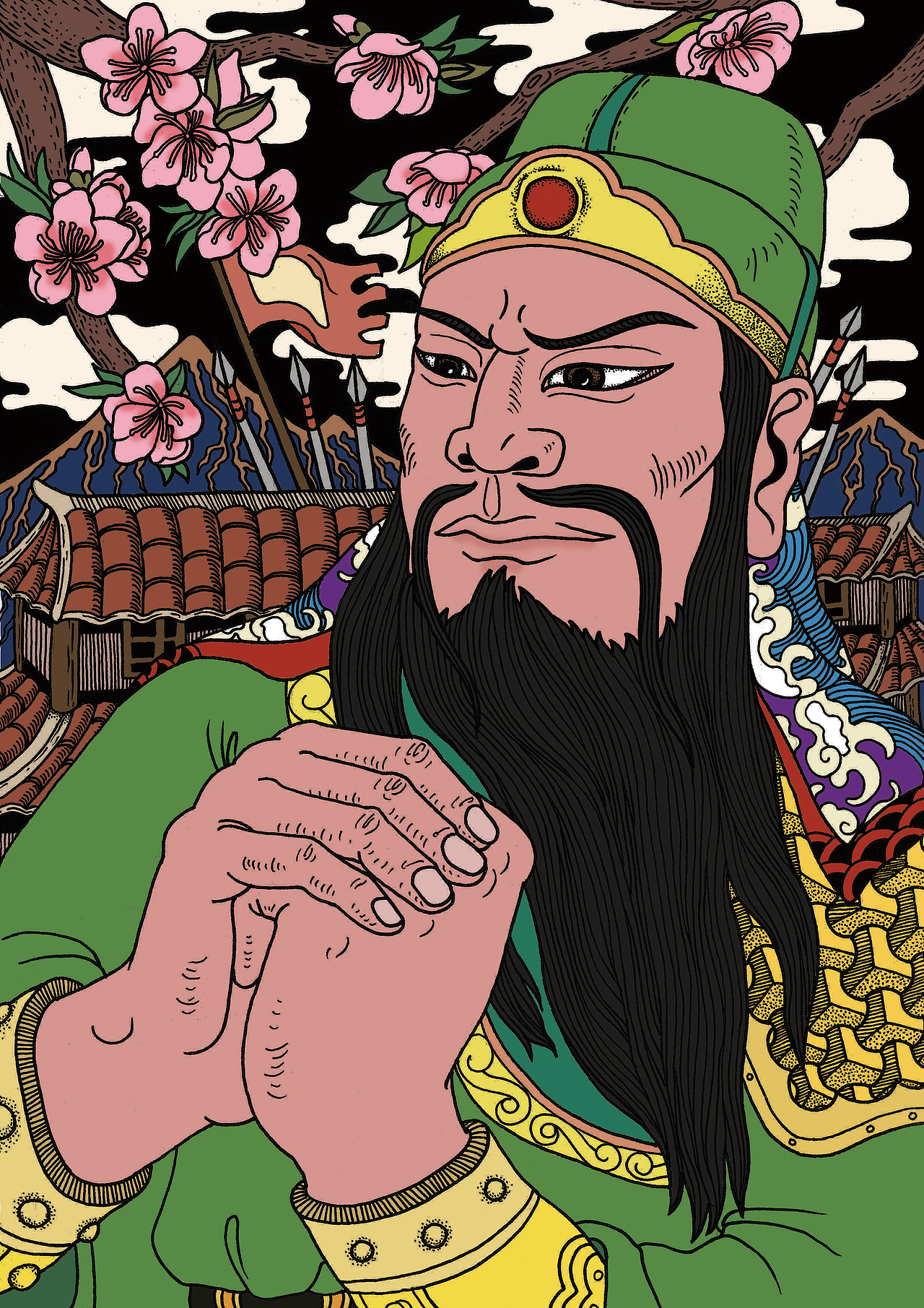 三国人物形象插画设计