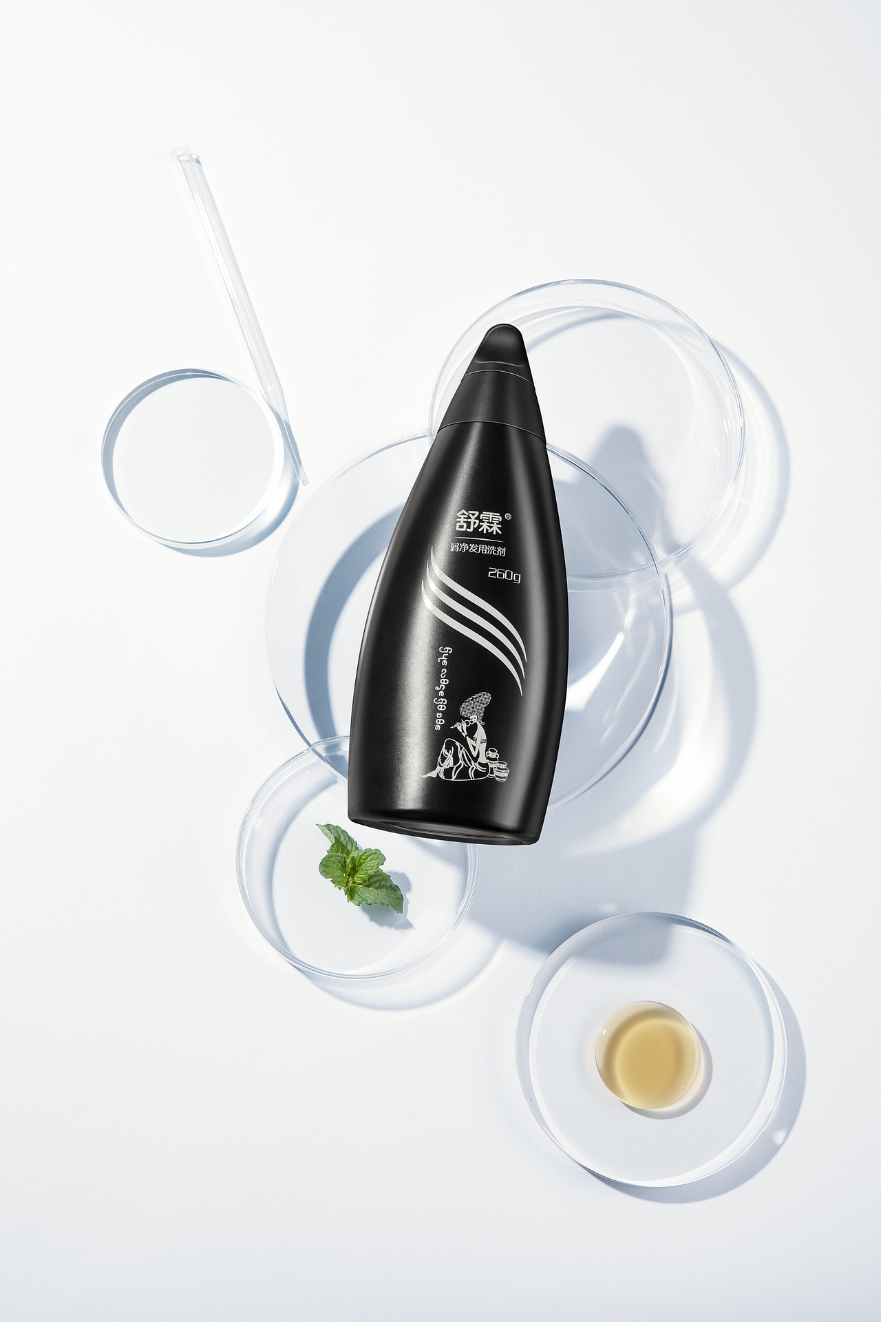 舒霖洗发水 天然植物去屑 无硅油 无添加 健康天然