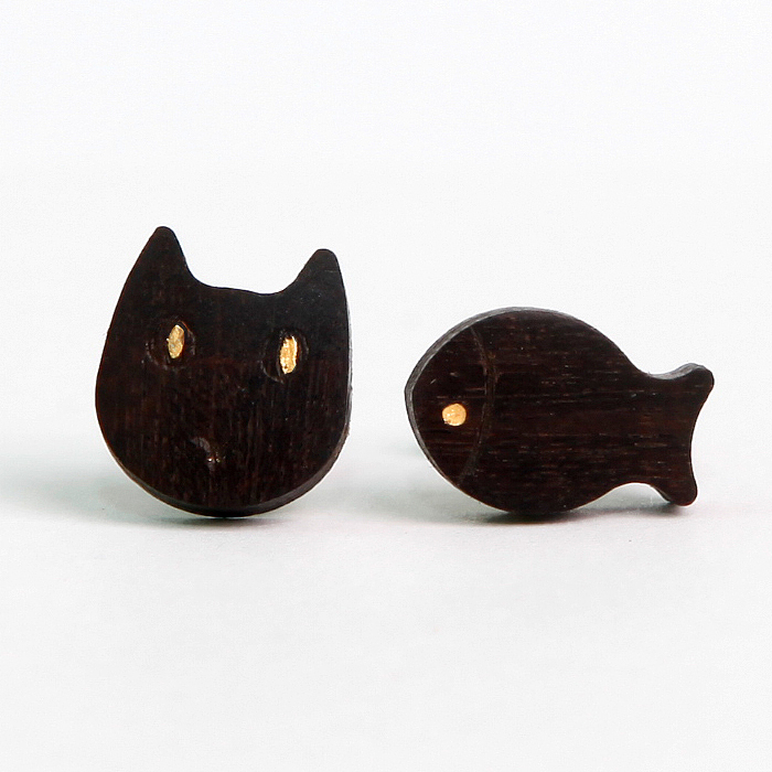 红木耳钉（图ZOTMwOTQ2ODg=） - 工艺品设计 - 站酷设计师cs122500原创素材 - 站酷ZCOOL