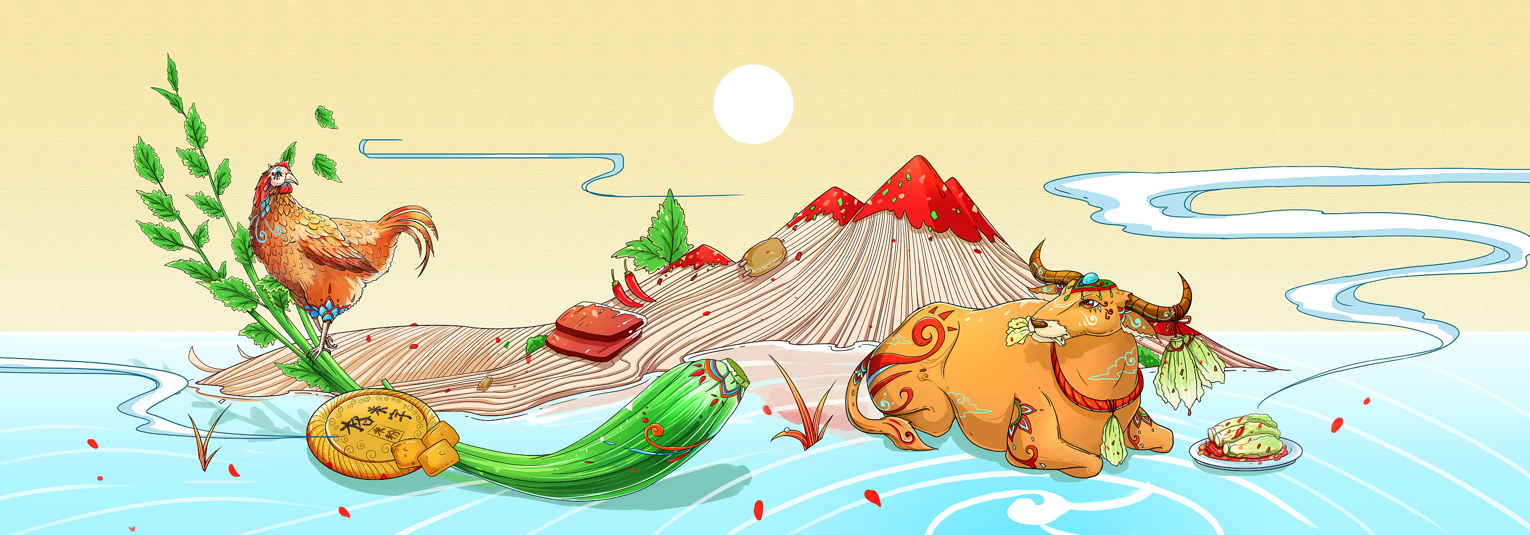 一组食品包装插画大杂烩02