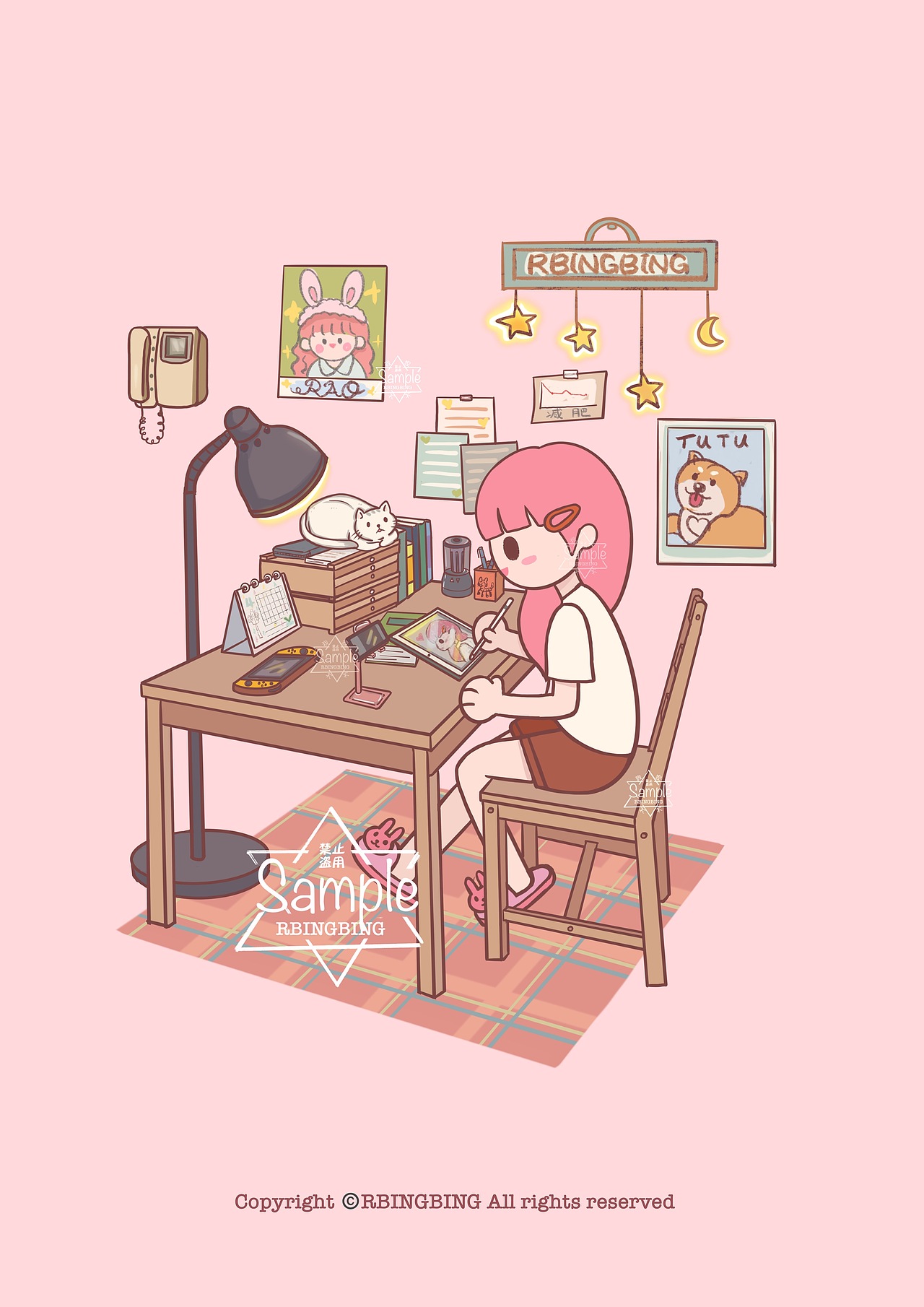 一个人的生活（图ZMjc4NjE0NDg0） - 商业插画 - 站酷设计师我家冰冰原创素材 - 站酷ZCOOL