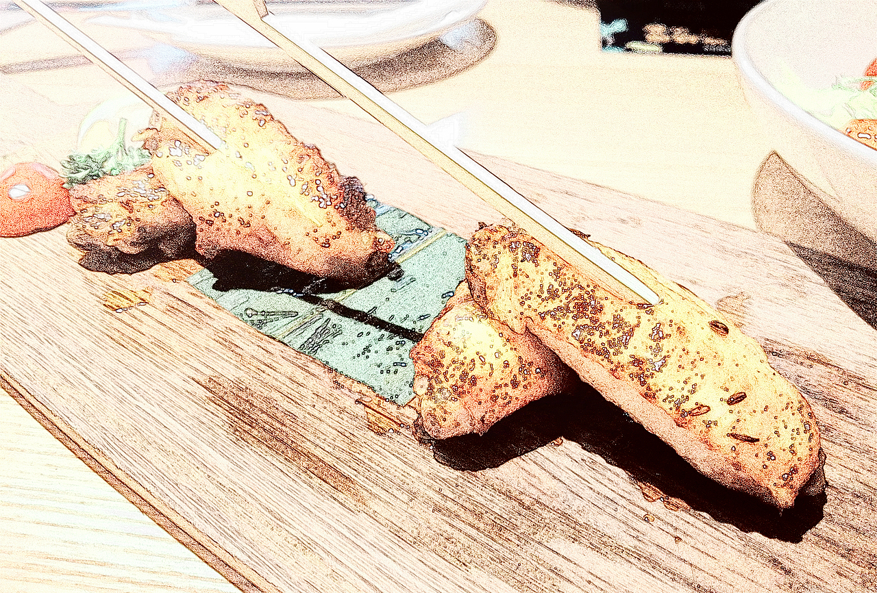 唯美食与手绘不可负也