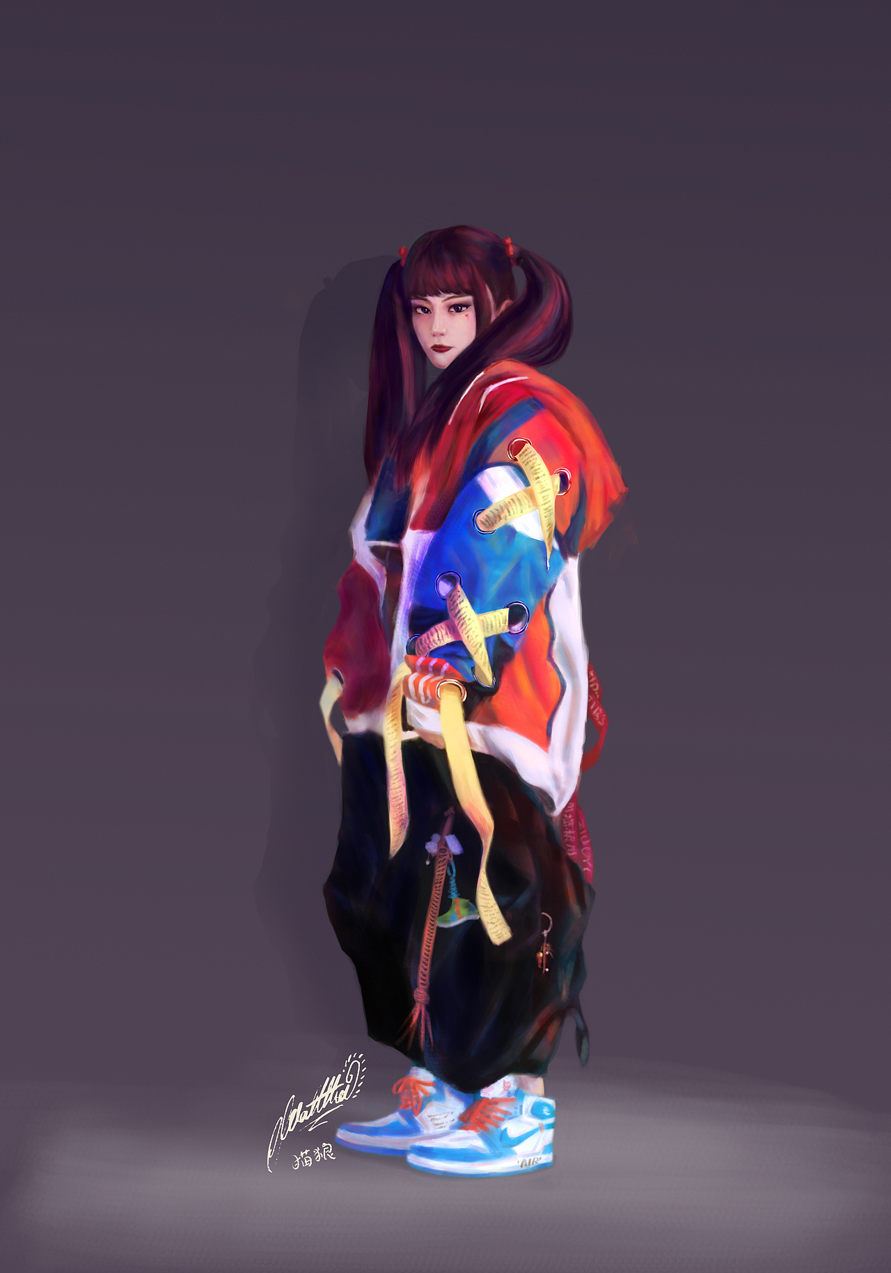 潮流女孩（图ZMjQ0NzIyNzky） - 商业插画 - 站酷设计师猫粮_Matthew原创素材 - 站酷ZCOOL