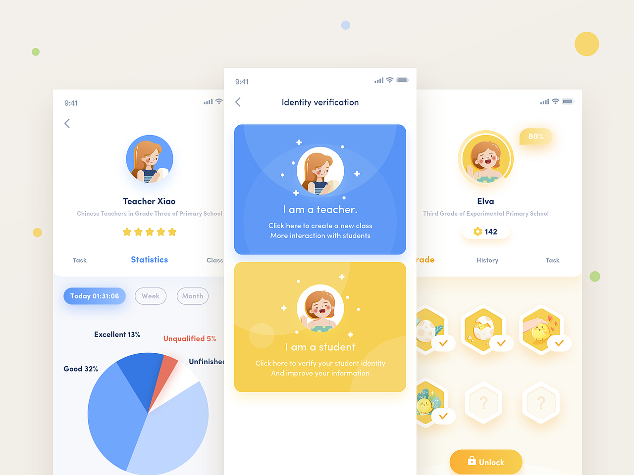 儿童教育项目app（图ZMTU4ODI1MTY4） - APP界面 - 站酷设计师缪旻含原创素材 - 站酷ZCOOL