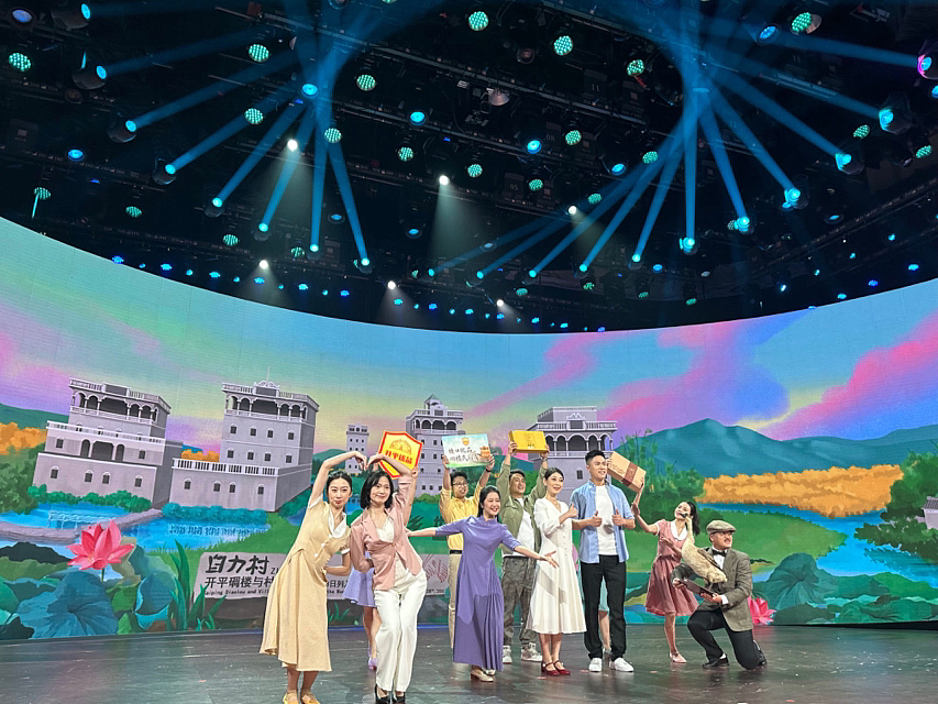 广东省乡村振兴大擂台开平代表队舞台背景（图ZMzU2NDY1NzQ4） - 商业插画 - 站酷设计师小眼训虫原创素材 - 站酷ZCOOL