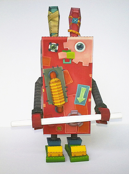 监狱兔-机器兔子_纸模型设计（图ZMTM2MzY1NDUy） - 其他手工艺 - 站酷设计师纸模设计师JENTC原创素材 - 站酷ZCOOL