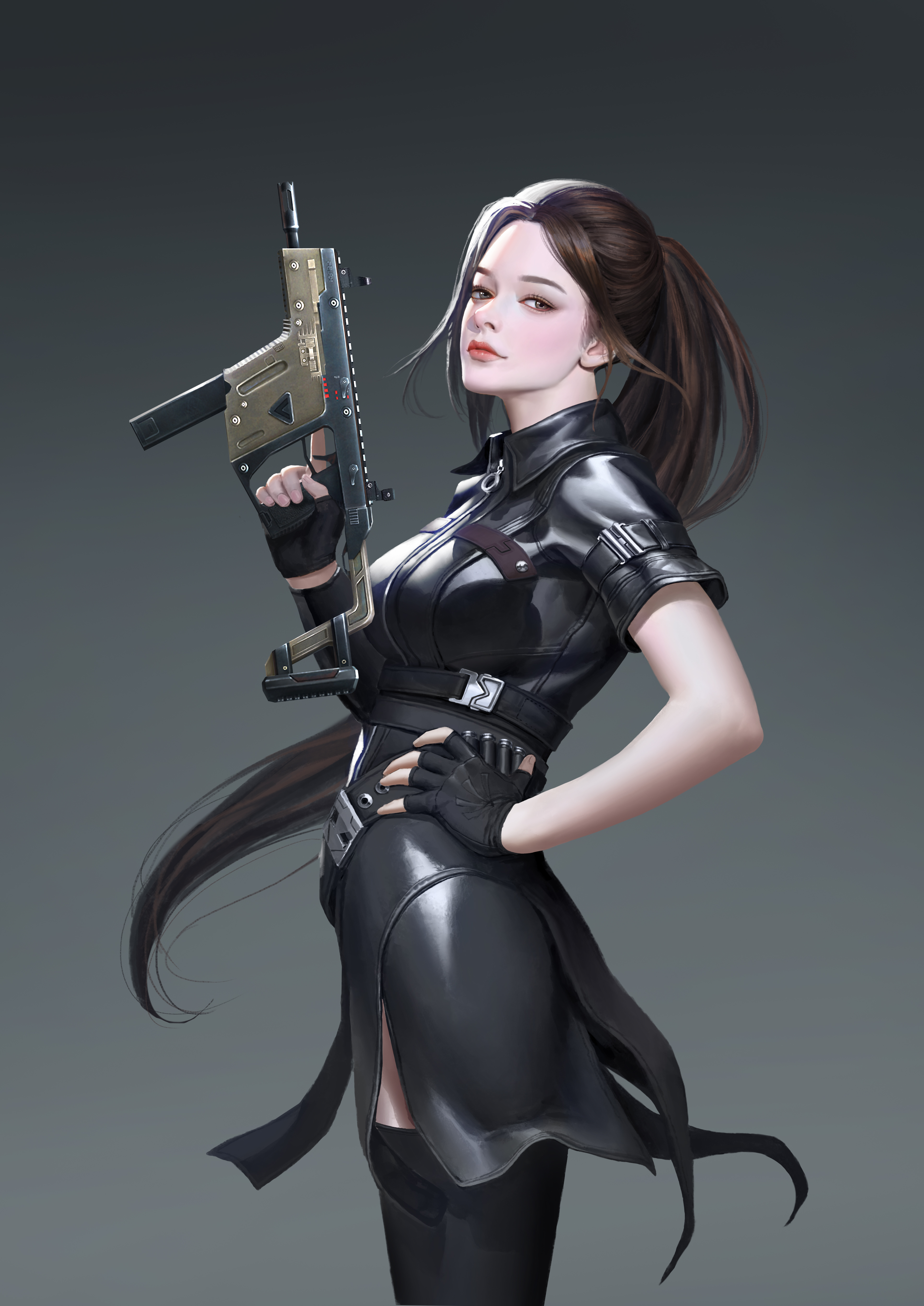 枪战游戏女角色 王者图片