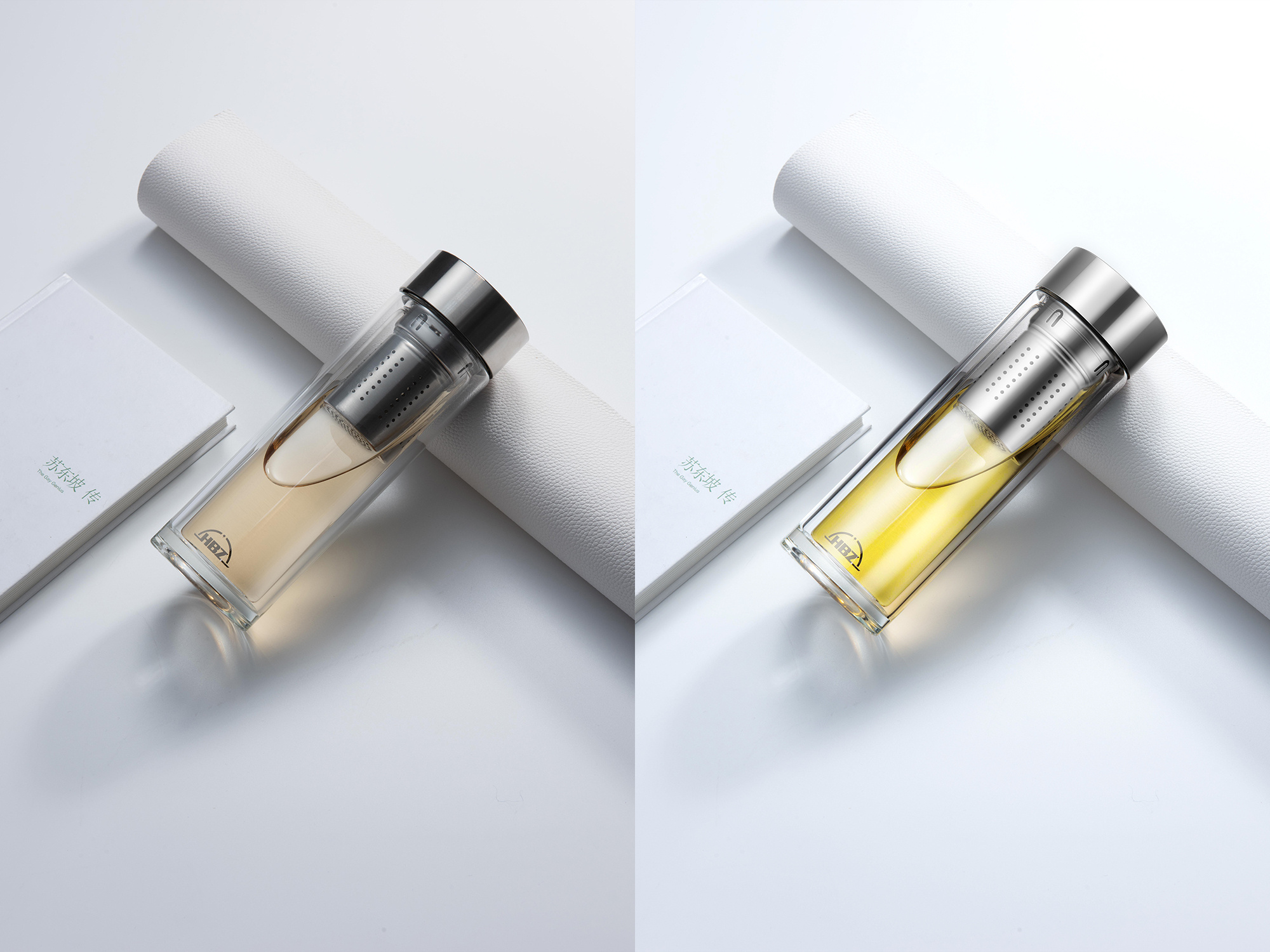 天猫淘宝产品精修茶水分离保温杯玻璃杯精修直通车主图