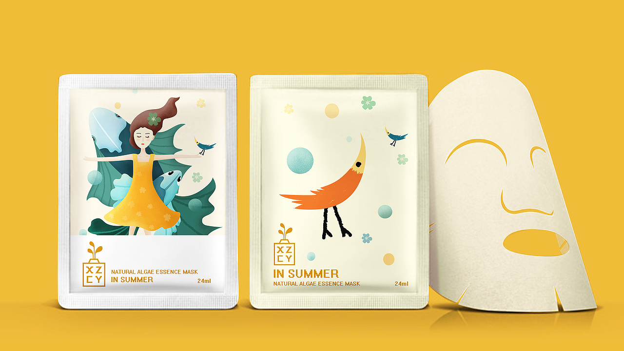 化妆品LOGO及包装设计 | 插画 手绘 清新