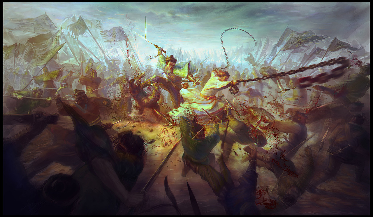 笑傲江湖-力战不屈（2012年）（图ZMTE4MDk2ODk2） - 商业插画 - 站酷设计师笑眼朋朋原创素材 - 站酷ZCOOL