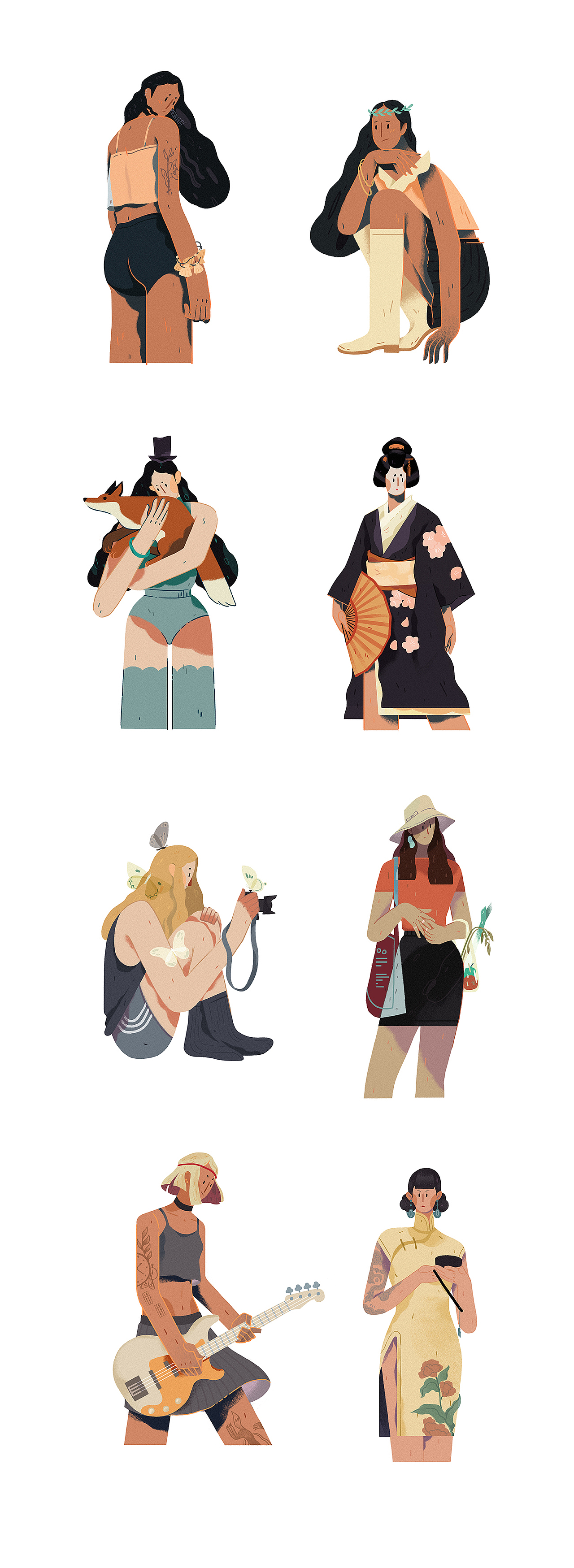 2018插画合集 | 年终总结（图ZMTQwNDc2MTA4） - 艺术插画 - 站酷设计师熊鹰bear原创素材 - 站酷ZCOOL