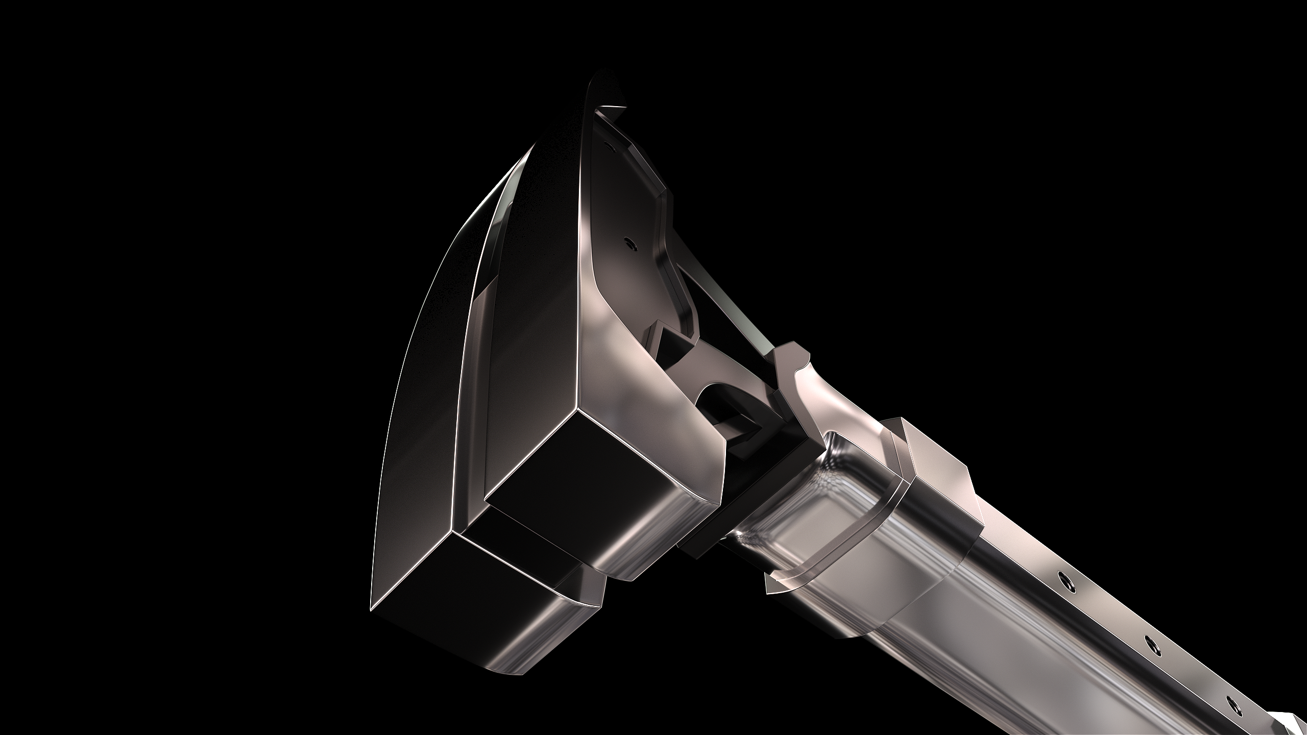 金属材质铁锤渲染-c4d-oc