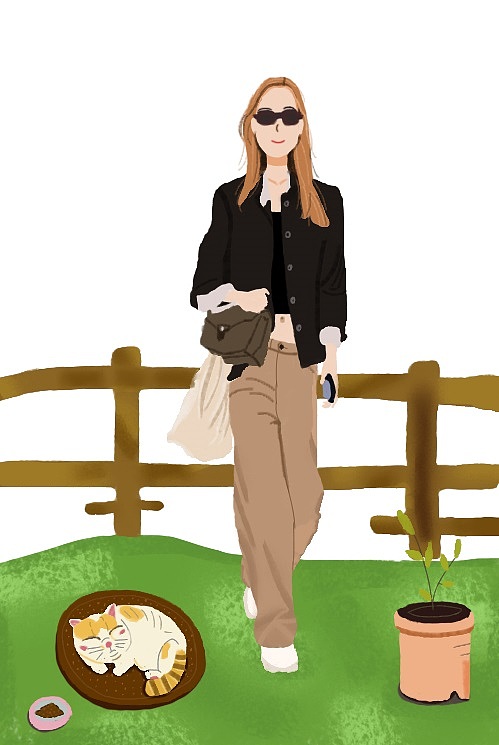 空谷椿树插画-新锐潮流插画無了了三爷2022商业插画小总结插画-商业