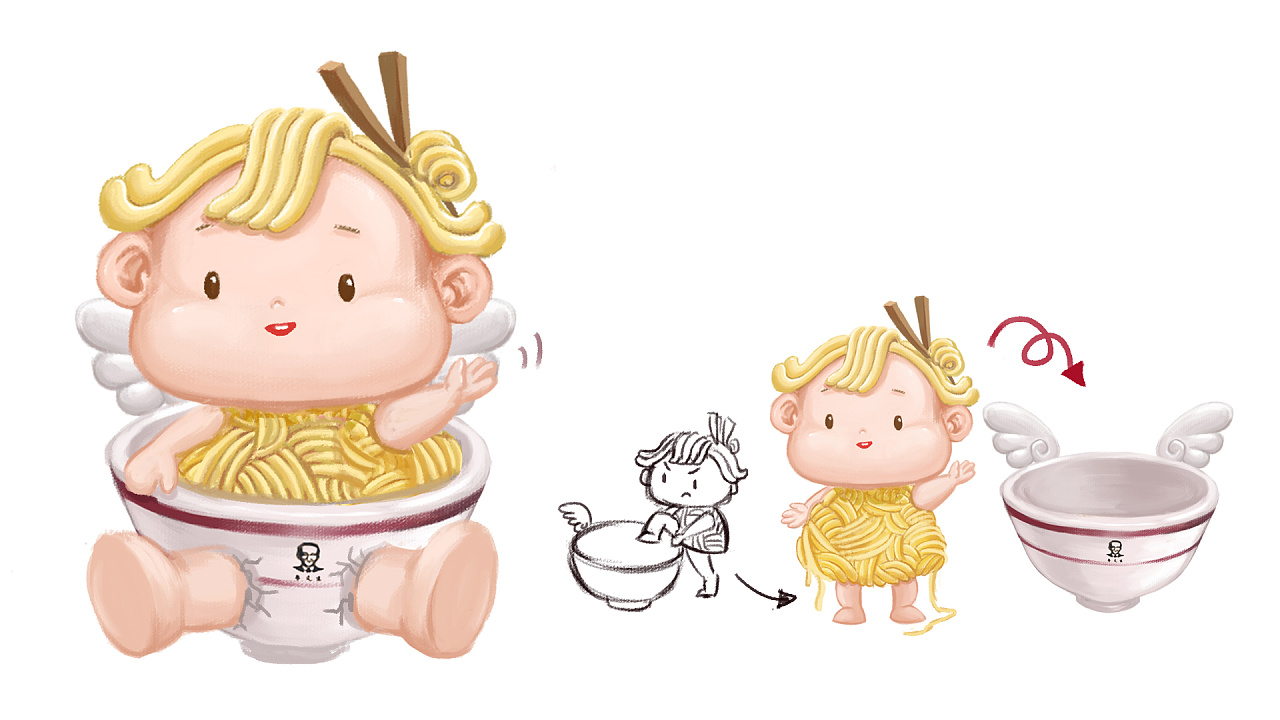 李先生牛肉面吉祥物设计