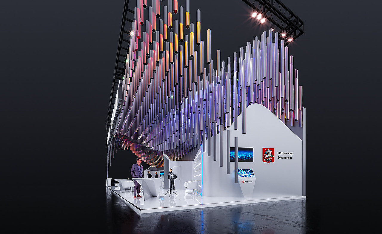 创意展位设计 3d效果图设计