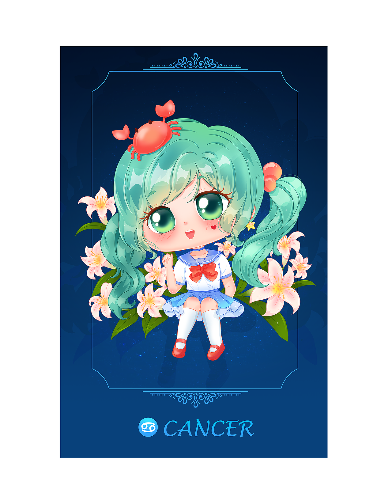 《12星座小姐姐Q版形象》（图ZMTQ1MzUyMDI0） - 商业插画 - 站酷设计师莫莫n_n原创素材 - 站酷ZCOOL